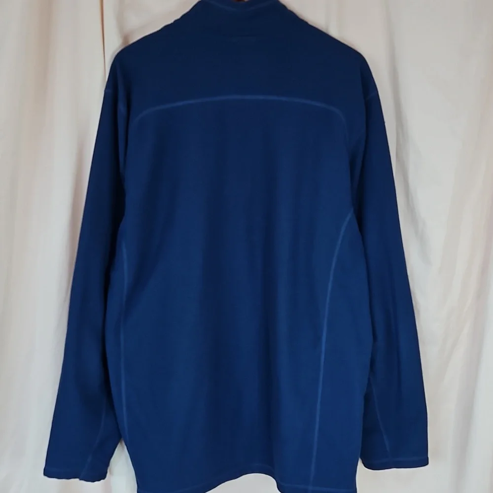 The North Face Quarter Zip‎ Waffle Fleece Pullover Men's XXL Lightweight Blue